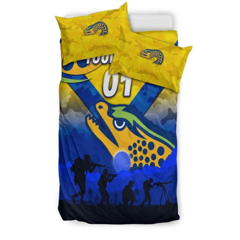 National Rugby League store - Loyal fans of Parramatta Eels's Bedding Duvet Cover + 1/2 Pillow Cases:vintage National Rugby League suit,uniform,apparel,shirts,merch,hoodie,jackets,shorts,sweatshirt,outfits,clothes