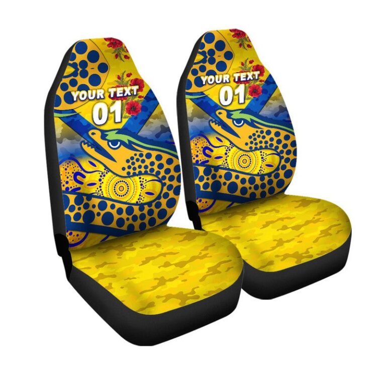 National Rugby League store - Loyal fans of Parramatta Eels's Set 2 Car Seat Cover:vintage National Rugby League suit,uniform,apparel,shirts,merch,hoodie,jackets,shorts,sweatshirt,outfits,clothes