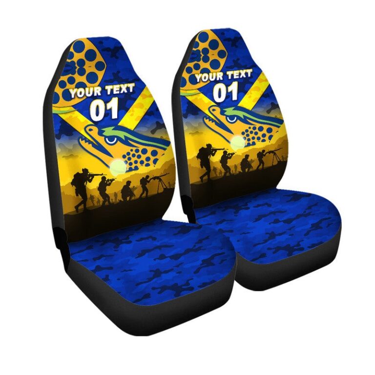 National Rugby League store - Loyal fans of Parramatta Eels's Set 2 Car Seat Cover:vintage National Rugby League suit,uniform,apparel,shirts,merch,hoodie,jackets,shorts,sweatshirt,outfits,clothes