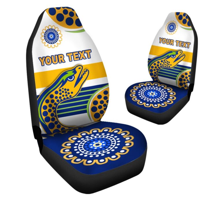 National Rugby League store - Loyal fans of Parramatta Eels's Set 2 Car Seat Cover:vintage National Rugby League suit,uniform,apparel,shirts,merch,hoodie,jackets,shorts,sweatshirt,outfits,clothes