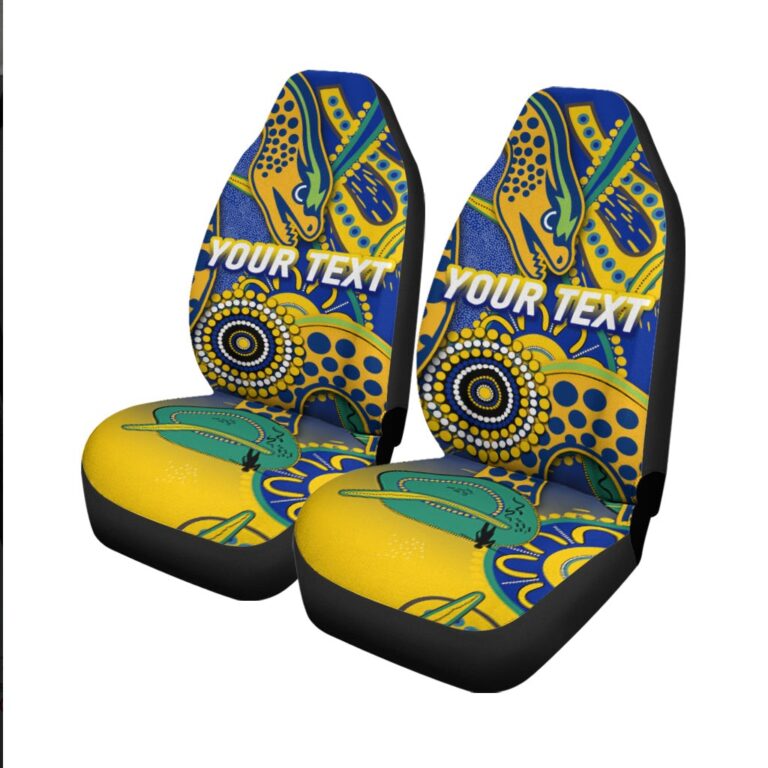National Rugby League store - Loyal fans of Parramatta Eels's Set 2 Car Seat Cover:vintage National Rugby League suit,uniform,apparel,shirts,merch,hoodie,jackets,shorts,sweatshirt,outfits,clothes