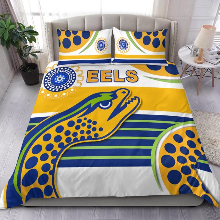 National Rugby League store - Loyal fans of Parramatta Eels's Bedding Duvet Cover + 1/2 Pillow Cases:vintage National Rugby League suit,uniform,apparel,shirts,merch,hoodie,jackets,shorts,sweatshirt,outfits,clothes