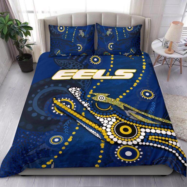 National Rugby League store - Loyal fans of Parramatta Eels's Bedding Duvet Cover + 1/2 Pillow Cases:vintage National Rugby League suit,uniform,apparel,shirts,merch,hoodie,jackets,shorts,sweatshirt,outfits,clothes