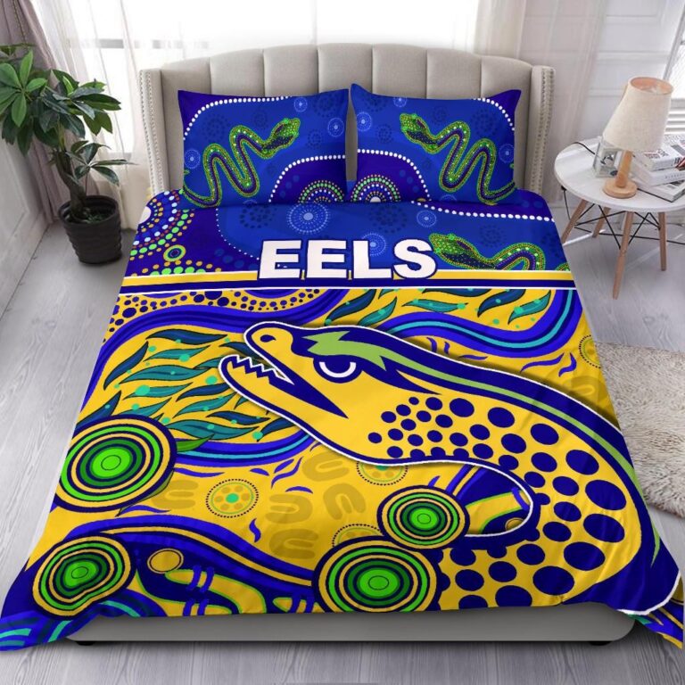 National Rugby League store - Loyal fans of Parramatta Eels's Bedding Duvet Cover + 1/2 Pillow Cases:vintage National Rugby League suit,uniform,apparel,shirts,merch,hoodie,jackets,shorts,sweatshirt,outfits,clothes