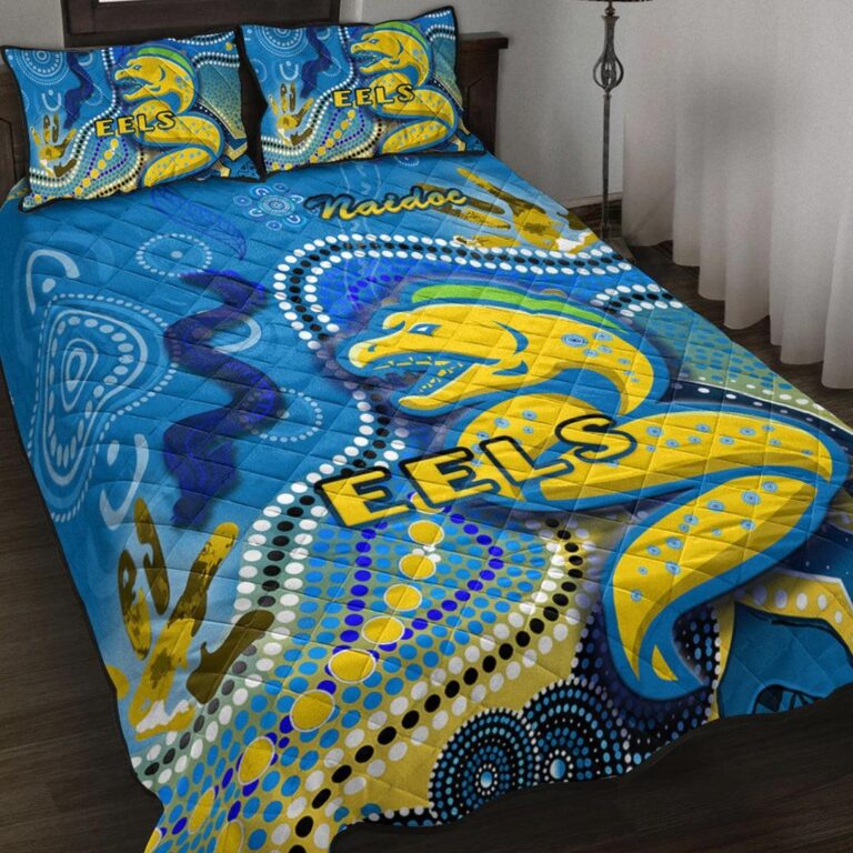National Rugby League store - Loyal fans of Parramatta Eels's Quilt + 1/2 Pillow Cases:vintage National Rugby League suit,uniform,apparel,shirts,merch,hoodie,jackets,shorts,sweatshirt,outfits,clothes