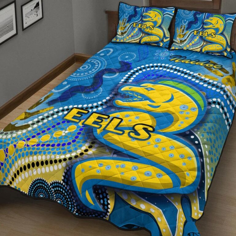 National Rugby League store - Loyal fans of Parramatta Eels's Quilt + 1/2 Pillow Cases:vintage National Rugby League suit,uniform,apparel,shirts,merch,hoodie,jackets,shorts,sweatshirt,outfits,clothes