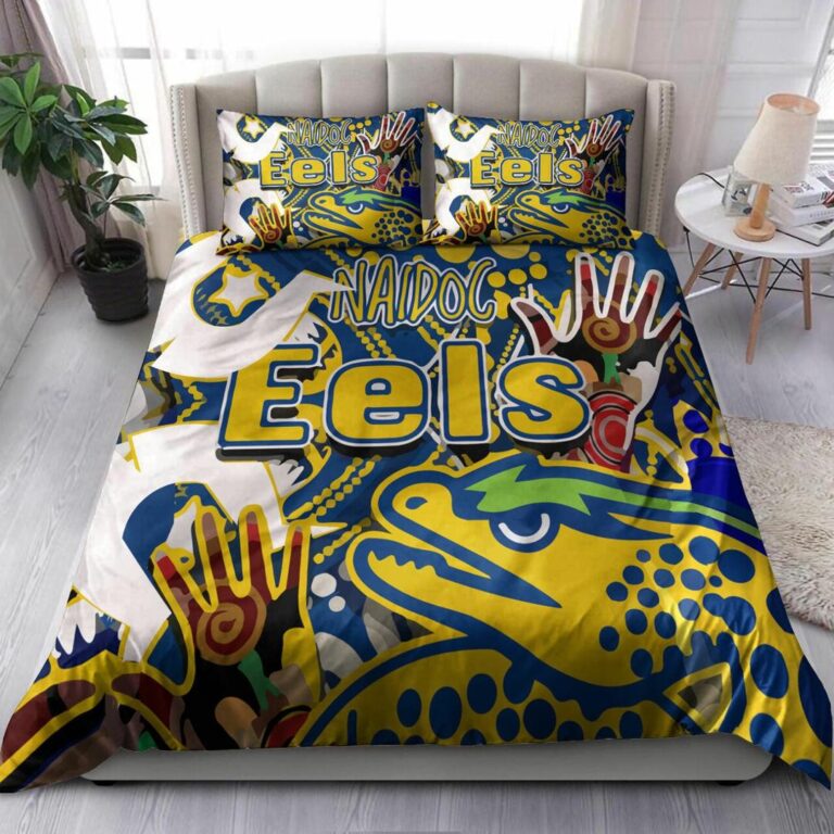 National Rugby League store - Loyal fans of Parramatta Eels's Bedding Duvet Cover + 1/2 Pillow Cases:vintage National Rugby League suit,uniform,apparel,shirts,merch,hoodie,jackets,shorts,sweatshirt,outfits,clothes