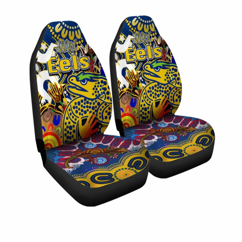 National Rugby League store - Loyal fans of Parramatta Eels's Set 2 Car Seat Cover:vintage National Rugby League suit,uniform,apparel,shirts,merch,hoodie,jackets,shorts,sweatshirt,outfits,clothes