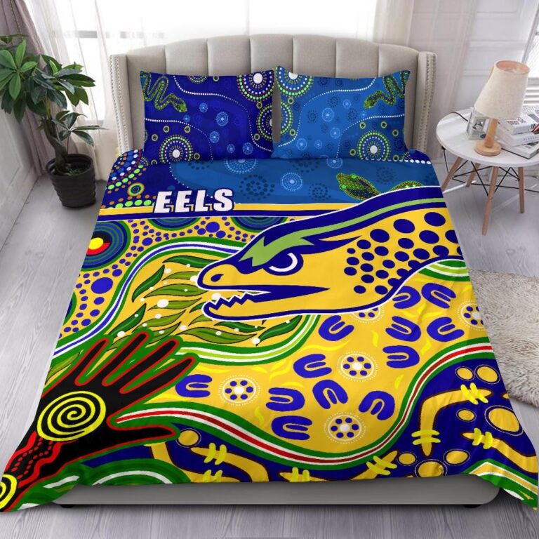 National Rugby League store - Loyal fans of Parramatta Eels's Bedding Duvet Cover + 1/2 Pillow Cases:vintage National Rugby League suit,uniform,apparel,shirts,merch,hoodie,jackets,shorts,sweatshirt,outfits,clothes