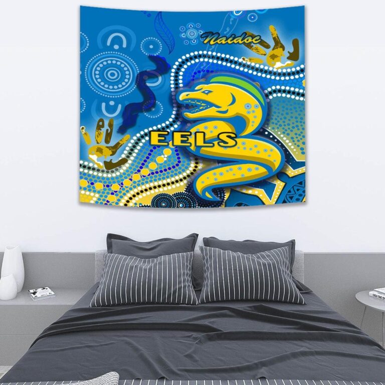 National Rugby League store - Loyal fans of Parramatta Eels's Wall Tapestry:vintage National Rugby League suit,uniform,apparel,shirts,merch,hoodie,jackets,shorts,sweatshirt,outfits,clothes