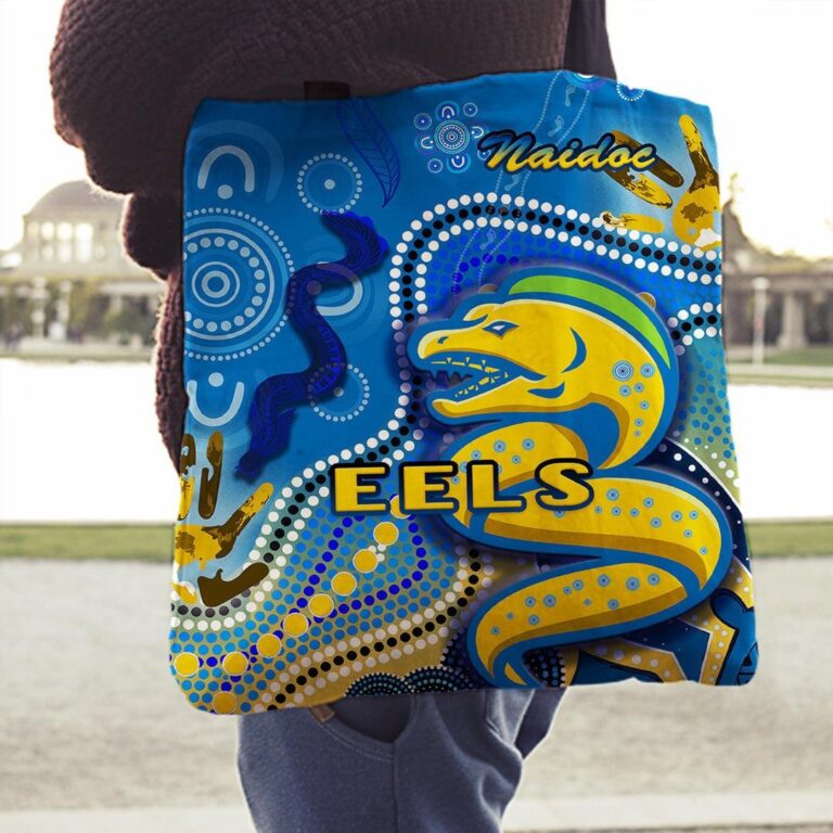 National Rugby League store - Loyal fans of Parramatta Eels's Tote Bag:vintage National Rugby League suit,uniform,apparel,shirts,merch,hoodie,jackets,shorts,sweatshirt,outfits,clothes
