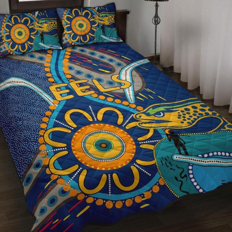 National Rugby League store - Loyal fans of Parramatta Eels's Quilt + 1/2 Pillow Cases:vintage National Rugby League suit,uniform,apparel,shirts,merch,hoodie,jackets,shorts,sweatshirt,outfits,clothes