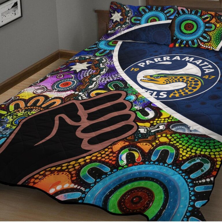 National Rugby League store - Loyal fans of Parramatta Eels's Quilt + 1/2 Pillow Cases:vintage National Rugby League suit,uniform,apparel,shirts,merch,hoodie,jackets,shorts,sweatshirt,outfits,clothes