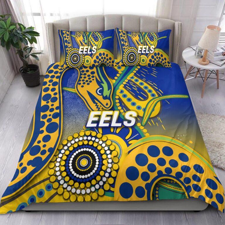 National Rugby League store - Loyal fans of Parramatta Eels's Bedding Duvet Cover + 1/2 Pillow Cases:vintage National Rugby League suit,uniform,apparel,shirts,merch,hoodie,jackets,shorts,sweatshirt,outfits,clothes