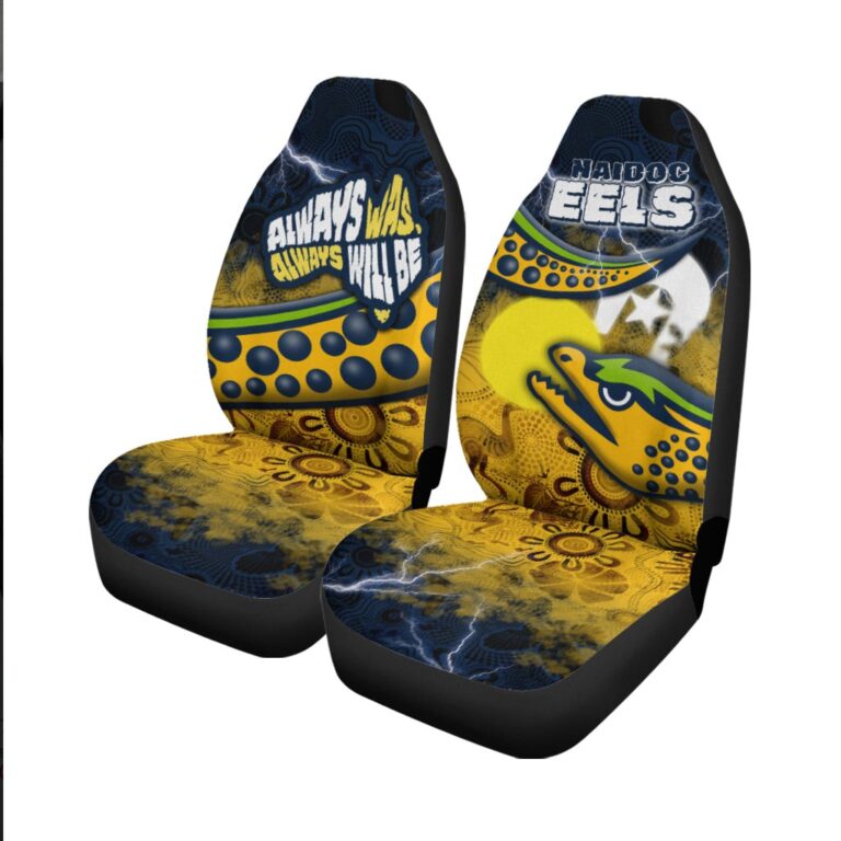 National Rugby League store - Loyal fans of Parramatta Eels's Set 2 Car Seat Cover:vintage National Rugby League suit,uniform,apparel,shirts,merch,hoodie,jackets,shorts,sweatshirt,outfits,clothes