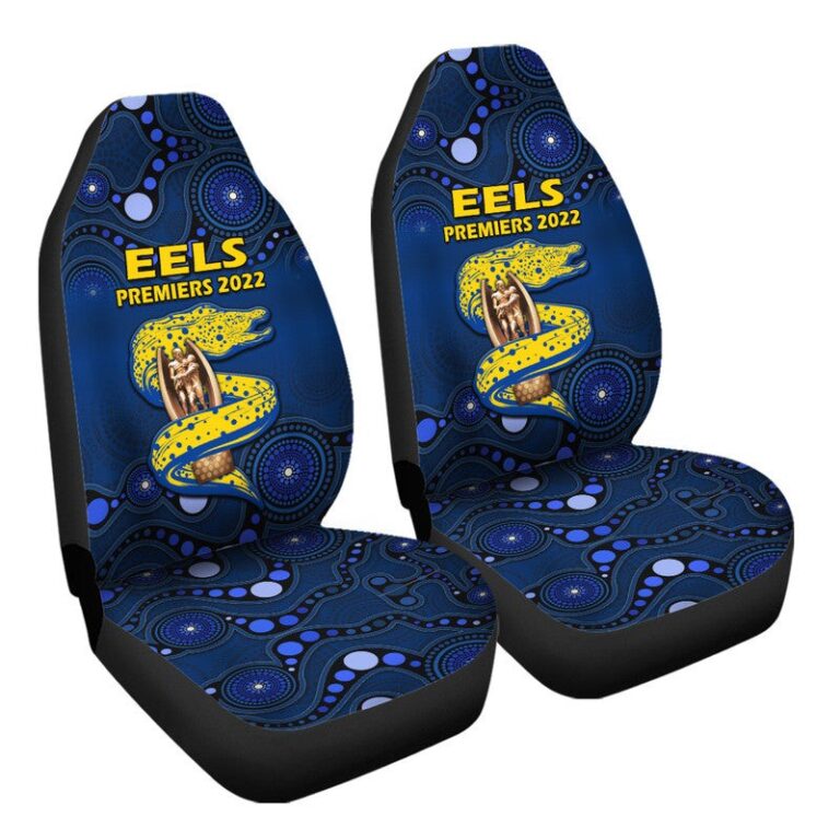 National Rugby League store - Loyal fans of Parramatta Eels's Set 2 Car Seat Cover:vintage National Rugby League suit,uniform,apparel,shirts,merch,hoodie,jackets,shorts,sweatshirt,outfits,clothes