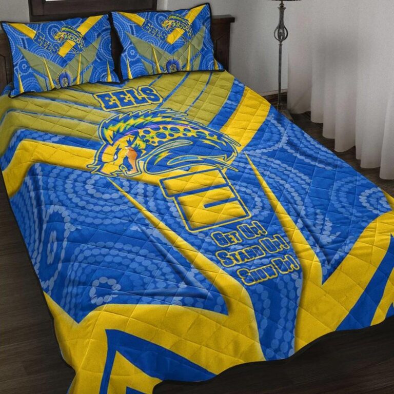National Rugby League store - Loyal fans of Parramatta Eels's Quilt + 1/2 Pillow Cases:vintage National Rugby League suit,uniform,apparel,shirts,merch,hoodie,jackets,shorts,sweatshirt,outfits,clothes