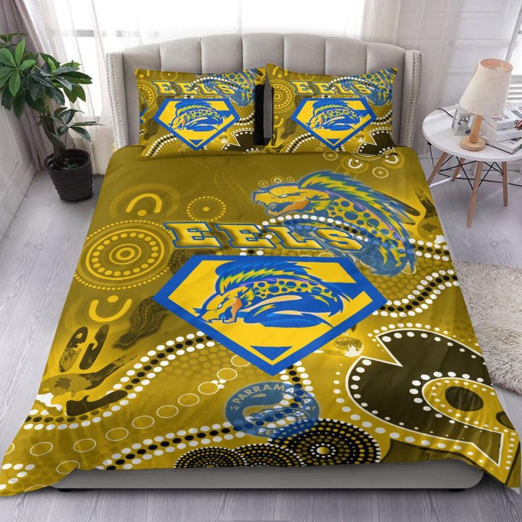National Rugby League store - Loyal fans of Parramatta Eels's Bedding Duvet Cover + 1/2 Pillow Cases:vintage National Rugby League suit,uniform,apparel,shirts,merch,hoodie,jackets,shorts,sweatshirt,outfits,clothes