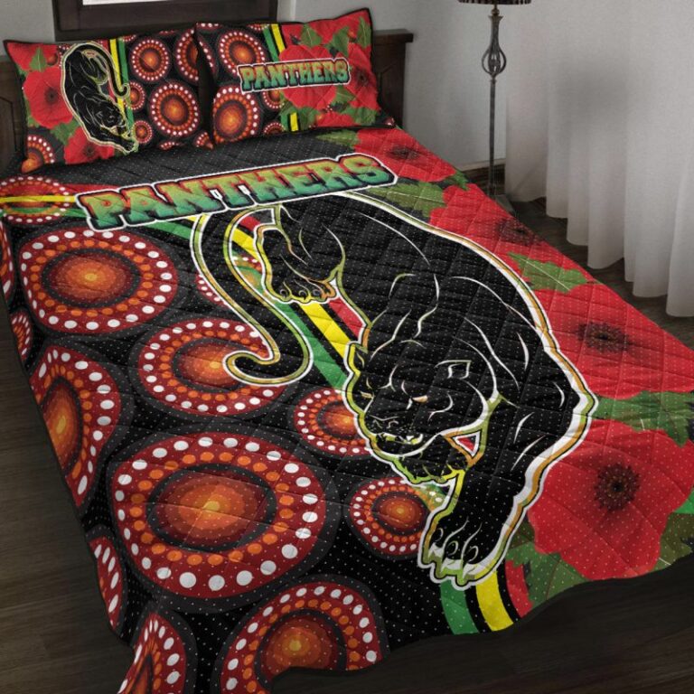 National Rugby League store - Loyal fans of Penrith Panthers's Bedding Duvet Cover + 1/2 Pillow Cases:vintage National Rugby League suit,uniform,apparel,shirts,merch,hoodie,jackets,shorts,sweatshirt,outfits,clothes