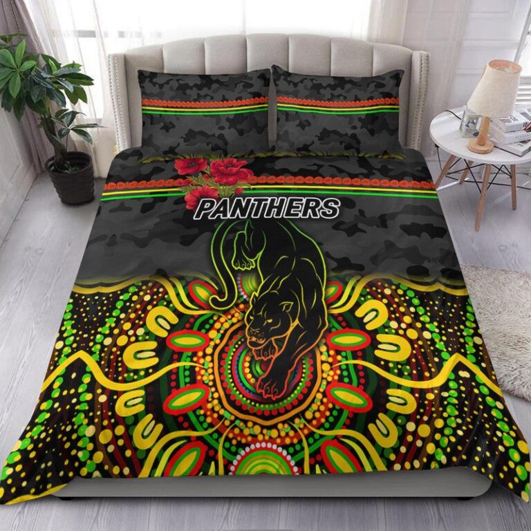 National Rugby League store - Loyal fans of Penrith Panthers's Bedding Duvet Cover + 1/2 Pillow Cases:vintage National Rugby League suit,uniform,apparel,shirts,merch,hoodie,jackets,shorts,sweatshirt,outfits,clothes