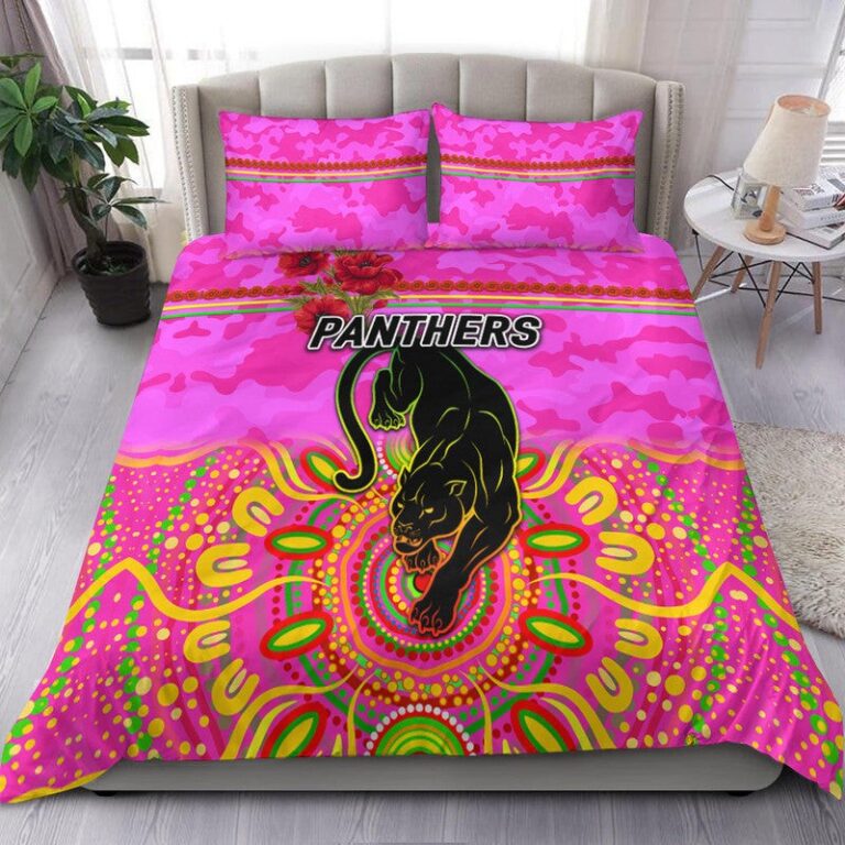 National Rugby League store - Loyal fans of Penrith Panthers's Bedding Duvet Cover + 1/2 Pillow Cases:vintage National Rugby League suit,uniform,apparel,shirts,merch,hoodie,jackets,shorts,sweatshirt,outfits,clothes