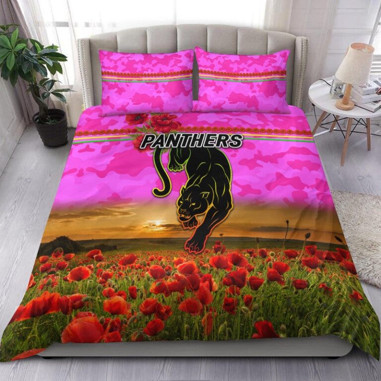 National Rugby League store - Loyal fans of Penrith Panthers's Bedding Duvet Cover + 1/2 Pillow Cases:vintage National Rugby League suit,uniform,apparel,shirts,merch,hoodie,jackets,shorts,sweatshirt,outfits,clothes