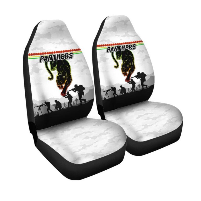 National Rugby League store - Loyal fans of Penrith Panthers's Set 2 Car Seat Cover:vintage National Rugby League suit,uniform,apparel,shirts,merch,hoodie,jackets,shorts,sweatshirt,outfits,clothes