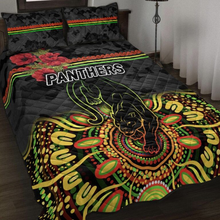 National Rugby League store - Loyal fans of Penrith Panthers's Quilt + 1/2 Pillow Cases:vintage National Rugby League suit,uniform,apparel,shirts,merch,hoodie,jackets,shorts,sweatshirt,outfits,clothes