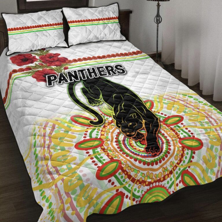 National Rugby League store - Loyal fans of Penrith Panthers's Quilt + 1/2 Pillow Cases:vintage National Rugby League suit,uniform,apparel,shirts,merch,hoodie,jackets,shorts,sweatshirt,outfits,clothes