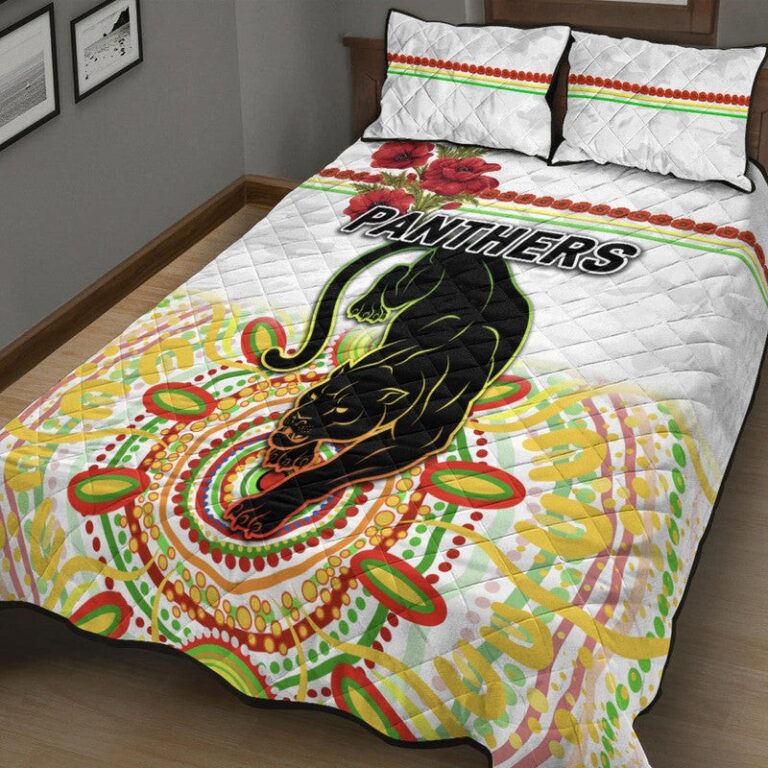 National Rugby League store - Loyal fans of Penrith Panthers's Quilt + 1/2 Pillow Cases:vintage National Rugby League suit,uniform,apparel,shirts,merch,hoodie,jackets,shorts,sweatshirt,outfits,clothes