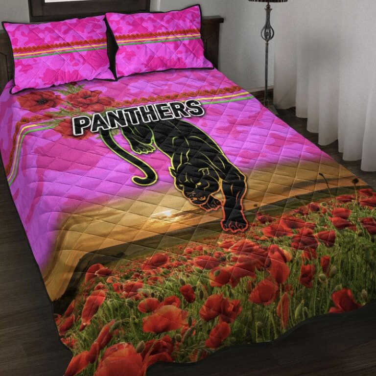 National Rugby League store - Loyal fans of Penrith Panthers's Quilt + 1/2 Pillow Cases:vintage National Rugby League suit,uniform,apparel,shirts,merch,hoodie,jackets,shorts,sweatshirt,outfits,clothes