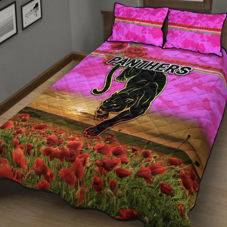 National Rugby League store - Loyal fans of Penrith Panthers's Quilt + 1/2 Pillow Cases:vintage National Rugby League suit,uniform,apparel,shirts,merch,hoodie,jackets,shorts,sweatshirt,outfits,clothes