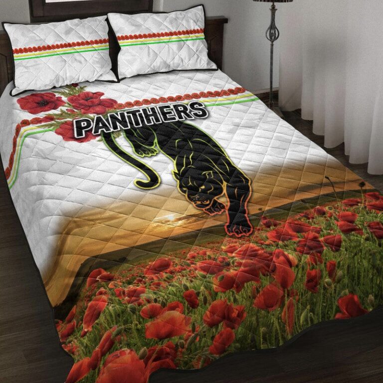 National Rugby League store - Loyal fans of Penrith Panthers's Quilt + 1/2 Pillow Cases:vintage National Rugby League suit,uniform,apparel,shirts,merch,hoodie,jackets,shorts,sweatshirt,outfits,clothes