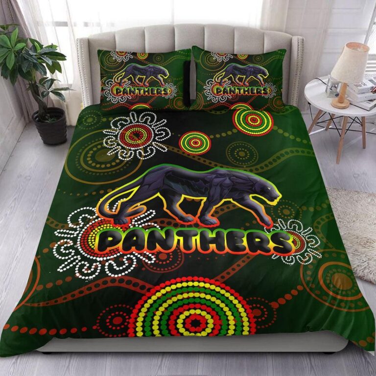 National Rugby League store - Loyal fans of Penrith Panthers's Bedding Duvet Cover + 1/2 Pillow Cases:vintage National Rugby League suit,uniform,apparel,shirts,merch,hoodie,jackets,shorts,sweatshirt,outfits,clothes