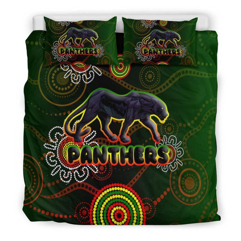 National Rugby League store - Loyal fans of Penrith Panthers's Bedding Duvet Cover + 1/2 Pillow Cases:vintage National Rugby League suit,uniform,apparel,shirts,merch,hoodie,jackets,shorts,sweatshirt,outfits,clothes