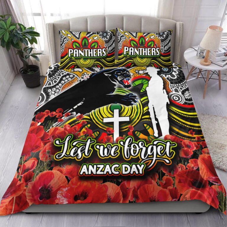 National Rugby League store - Loyal fans of Penrith Panthers's Bedding Duvet Cover + 1/2 Pillow Cases:vintage National Rugby League suit,uniform,apparel,shirts,merch,hoodie,jackets,shorts,sweatshirt,outfits,clothes