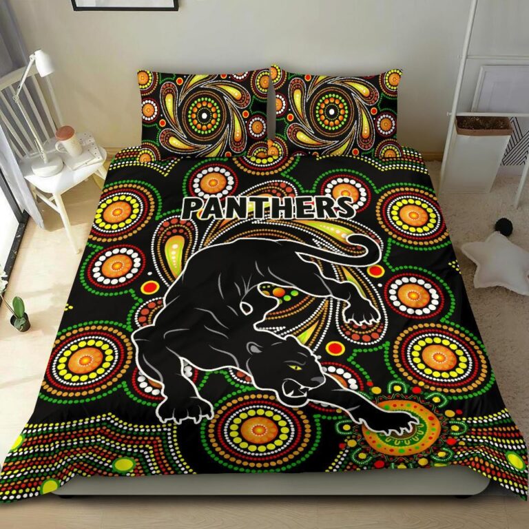 National Rugby League store - Loyal fans of Penrith Panthers's Bedding Duvet Cover + 1/2 Pillow Cases:vintage National Rugby League suit,uniform,apparel,shirts,merch,hoodie,jackets,shorts,sweatshirt,outfits,clothes