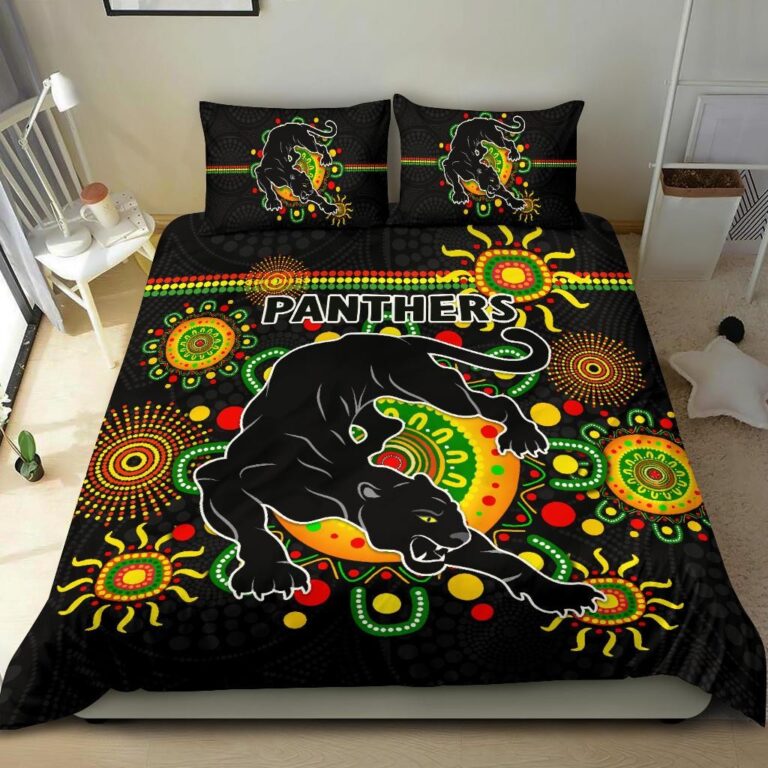 National Rugby League store - Loyal fans of Penrith Panthers's Bedding Duvet Cover + 1/2 Pillow Cases:vintage National Rugby League suit,uniform,apparel,shirts,merch,hoodie,jackets,shorts,sweatshirt,outfits,clothes