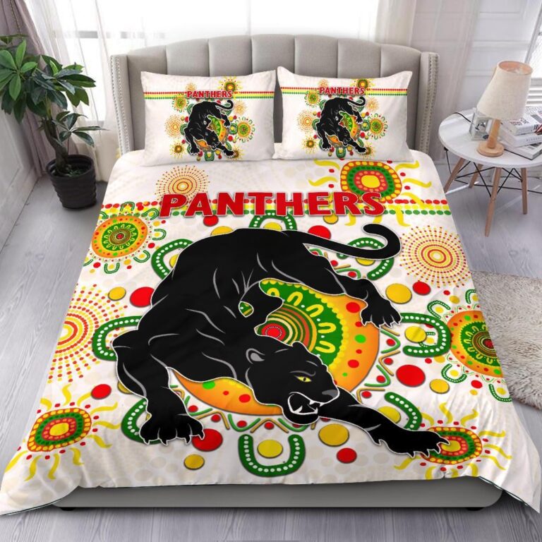National Rugby League store - Loyal fans of Penrith Panthers's Bedding Duvet Cover + 1/2 Pillow Cases:vintage National Rugby League suit,uniform,apparel,shirts,merch,hoodie,jackets,shorts,sweatshirt,outfits,clothes