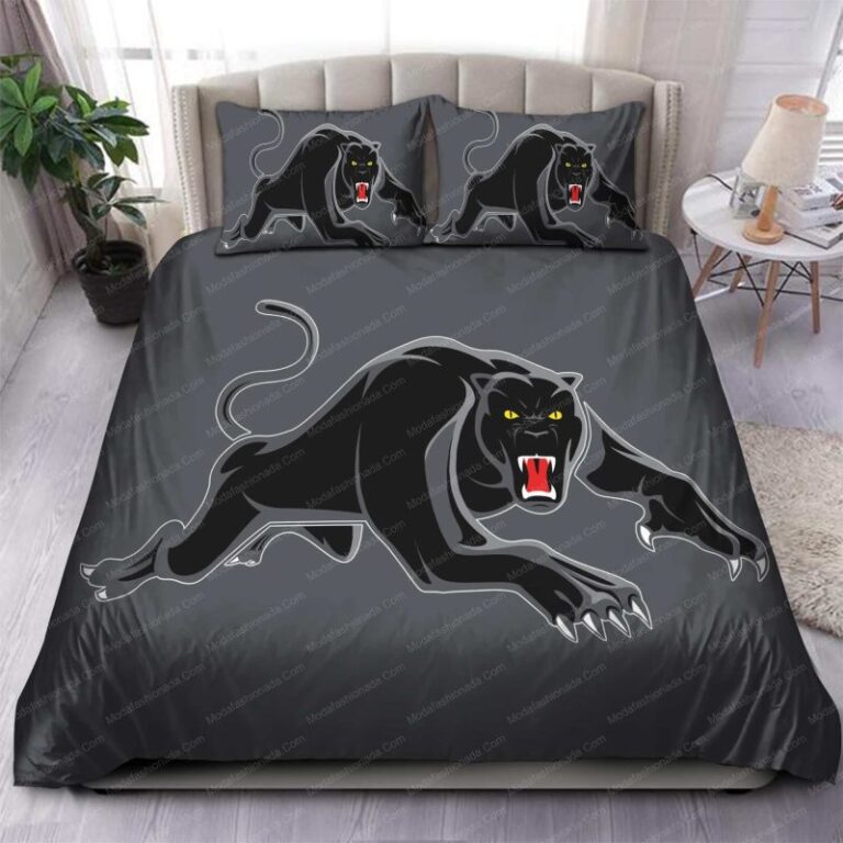 National Rugby League store - Loyal fans of Penrith Panthers's Bedding Duvet Cover + 1/2 Pillow Cases:vintage National Rugby League suit,uniform,apparel,shirts,merch,hoodie,jackets,shorts,sweatshirt,outfits,clothes