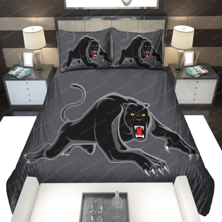 National Rugby League store - Loyal fans of Penrith Panthers's Bedding Duvet Cover + 1/2 Pillow Cases:vintage National Rugby League suit,uniform,apparel,shirts,merch,hoodie,jackets,shorts,sweatshirt,outfits,clothes