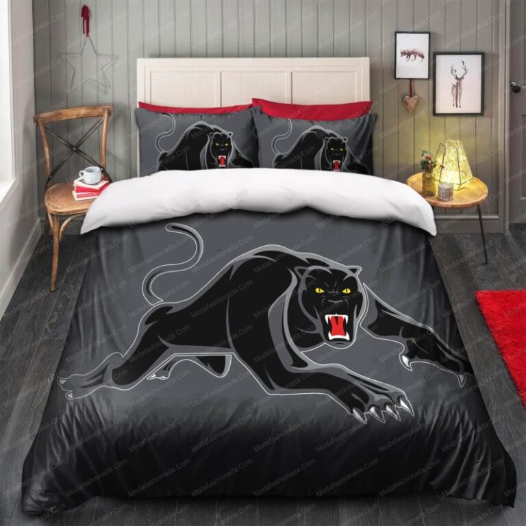 National Rugby League store - Loyal fans of Penrith Panthers's Bedding Duvet Cover + 1/2 Pillow Cases:vintage National Rugby League suit,uniform,apparel,shirts,merch,hoodie,jackets,shorts,sweatshirt,outfits,clothes