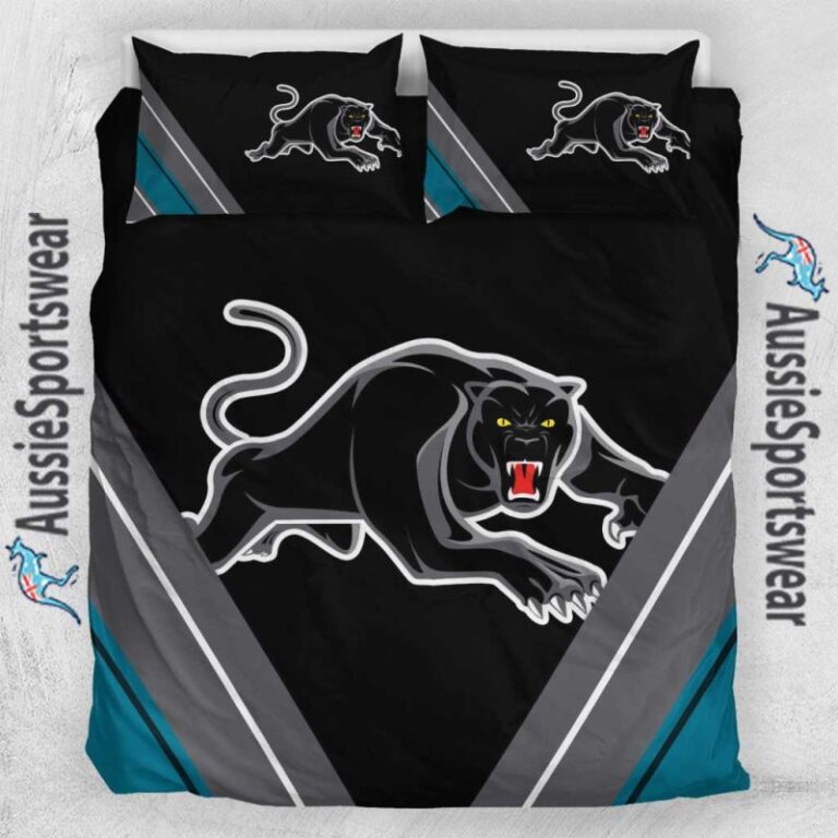 National Rugby League store - Loyal fans of Penrith Panthers's Bedding Duvet Cover + 1/2 Pillow Cases:vintage National Rugby League suit,uniform,apparel,shirts,merch,hoodie,jackets,shorts,sweatshirt,outfits,clothes