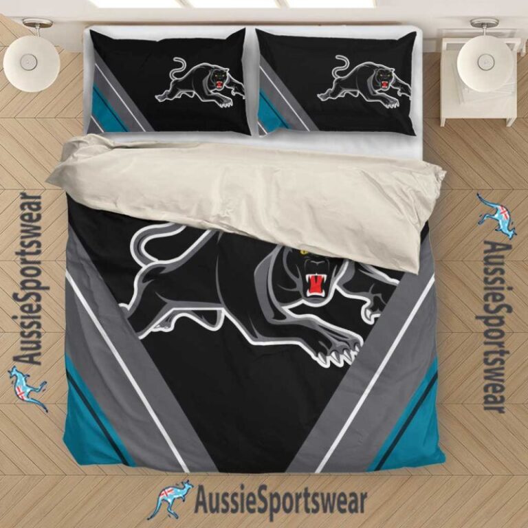 National Rugby League store - Loyal fans of Penrith Panthers's Bedding Duvet Cover + 1/2 Pillow Cases:vintage National Rugby League suit,uniform,apparel,shirts,merch,hoodie,jackets,shorts,sweatshirt,outfits,clothes