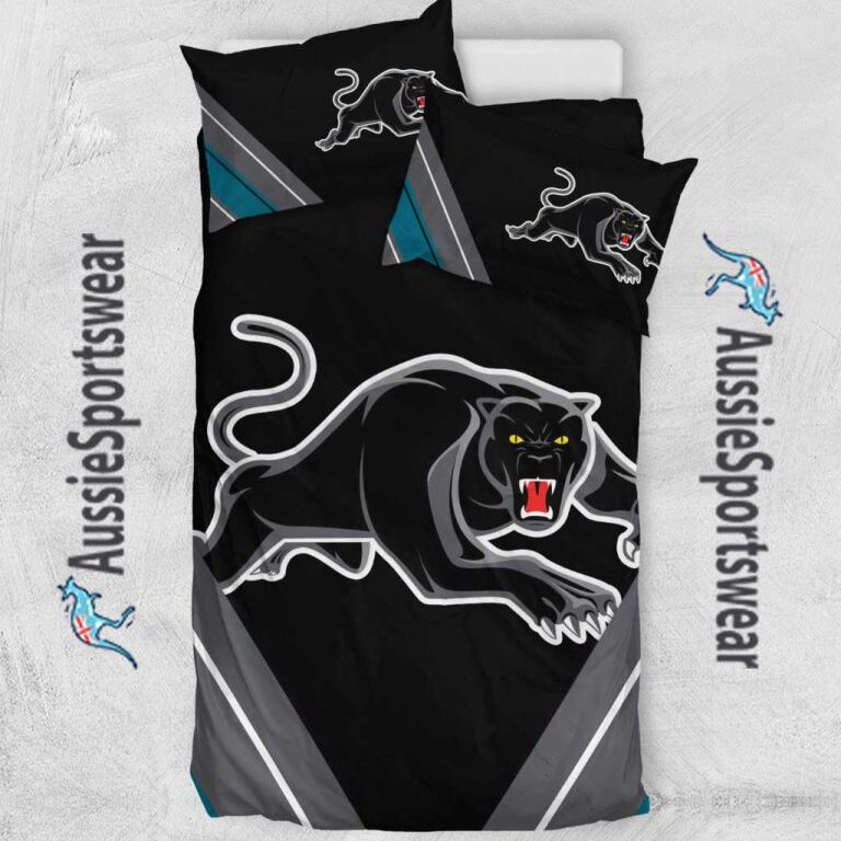 National Rugby League store - Loyal fans of Penrith Panthers's Bedding Duvet Cover + 1/2 Pillow Cases:vintage National Rugby League suit,uniform,apparel,shirts,merch,hoodie,jackets,shorts,sweatshirt,outfits,clothes