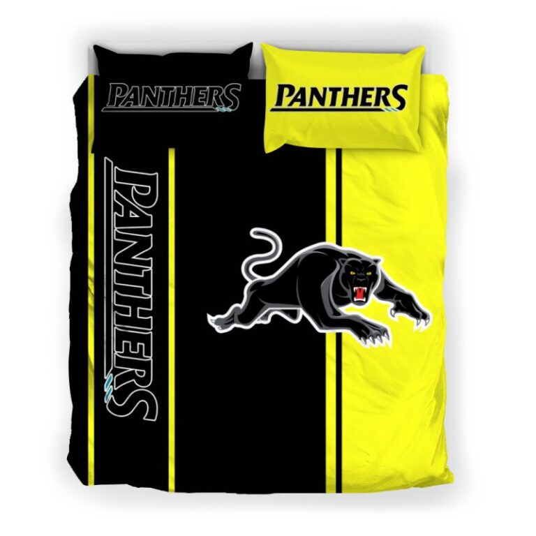 National Rugby League store - Loyal fans of Penrith Panthers's Bedding Duvet Cover + 1/2 Pillow Cases:vintage National Rugby League suit,uniform,apparel,shirts,merch,hoodie,jackets,shorts,sweatshirt,outfits,clothes