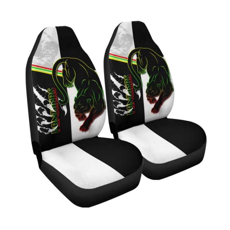National Rugby League store - Loyal fans of Penrith Panthers's Set 2 Car Seat Cover:vintage National Rugby League suit,uniform,apparel,shirts,merch,hoodie,jackets,shorts,sweatshirt,outfits,clothes