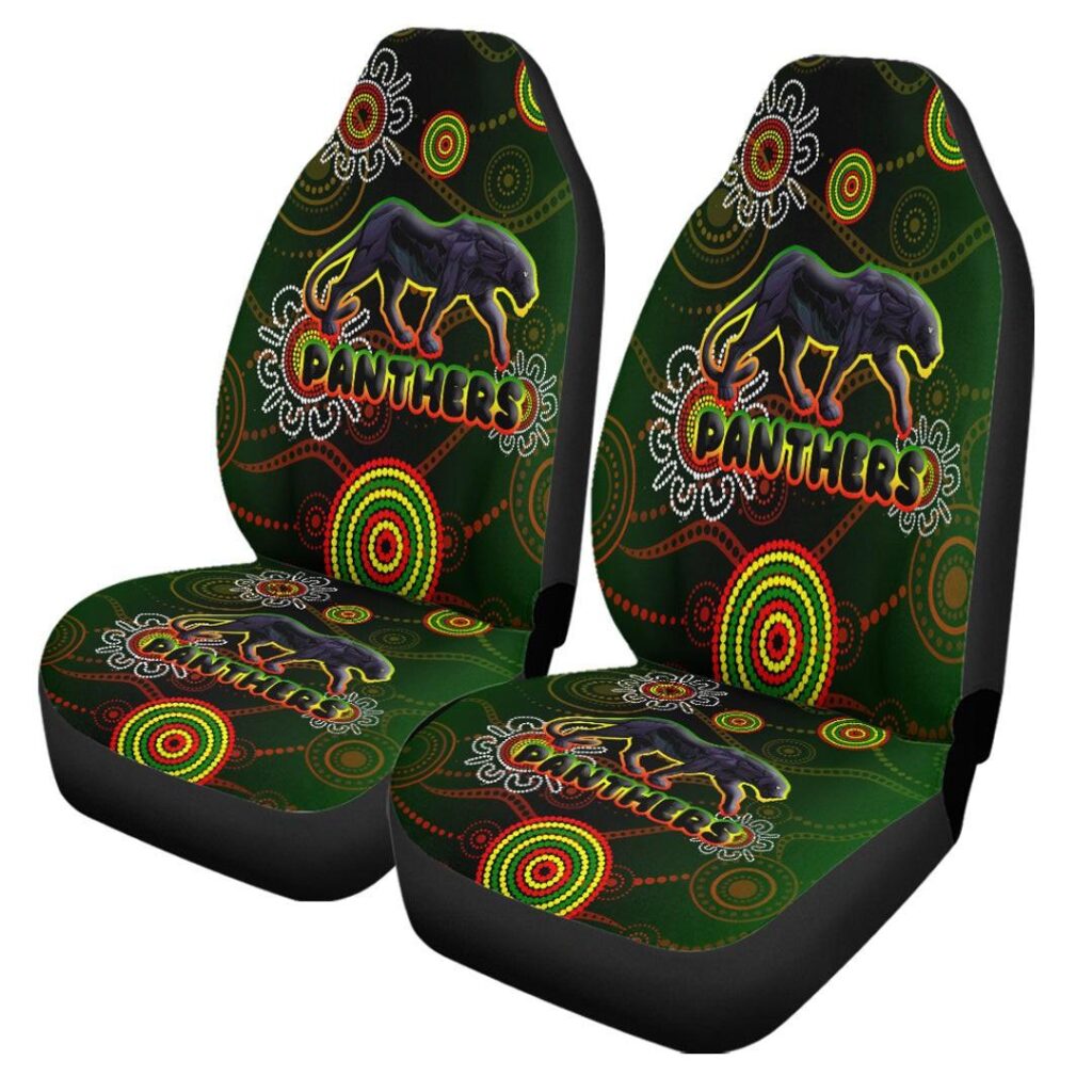 National Rugby League store - Loyal fans of Penrith Panthers's Set 2 Car Seat Cover:vintage National Rugby League suit,uniform,apparel,shirts,merch,hoodie,jackets,shorts,sweatshirt,outfits,clothes