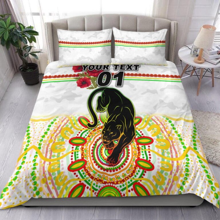 National Rugby League store - Loyal fans of Penrith Panthers's Bedding Duvet Cover + 1/2 Pillow Cases:vintage National Rugby League suit,uniform,apparel,shirts,merch,hoodie,jackets,shorts,sweatshirt,outfits,clothes