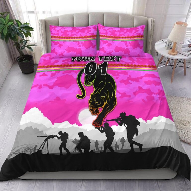 National Rugby League store - Loyal fans of Penrith Panthers's Bedding Duvet Cover + 1/2 Pillow Cases:vintage National Rugby League suit,uniform,apparel,shirts,merch,hoodie,jackets,shorts,sweatshirt,outfits,clothes